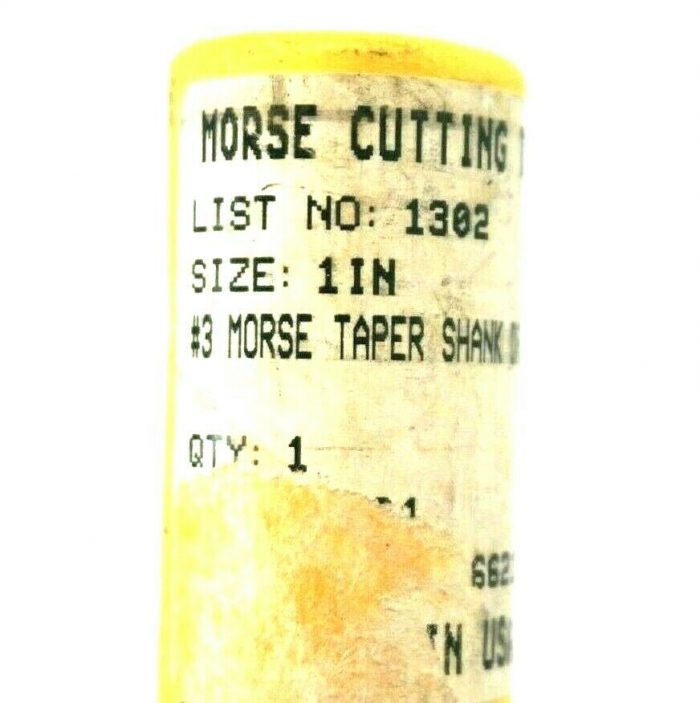 NEW MORSE CUTTING TOOLS 1302 TAPER SHANK DRILL #3 1" - Image 3