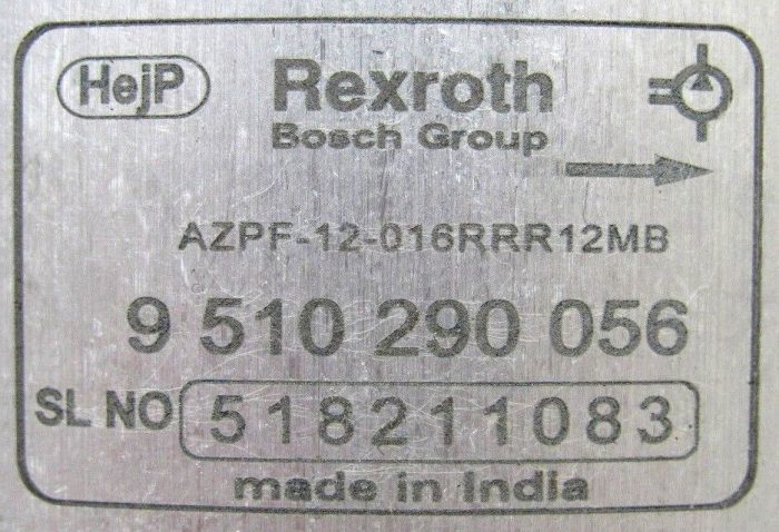 NEW REXROTH 9-510-290-056 HYDRAULIC GEAR PUMP 9510290056 AZPF-12-016RRR12MB - Image 5