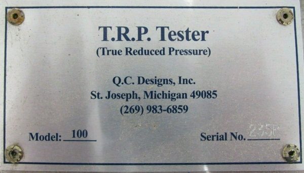 REFURBISHED QC DESIGNS MODEL 100 T.R.P TESTER - Image 4