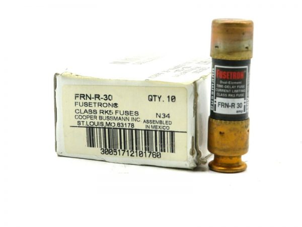 10 NEW BUSSMANN FRN-R-30 FUSES FRNR30 – SB Industrial Supply, Inc.