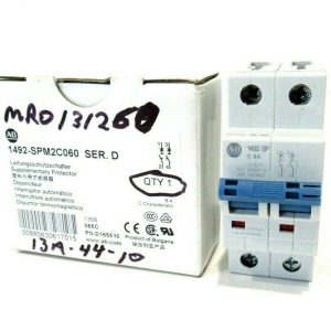 NEW ALLEN BRADLEY 1492-SPM2C060 SUPPLEMENTARY PROTECTOR SER.D 1492SPM2C060