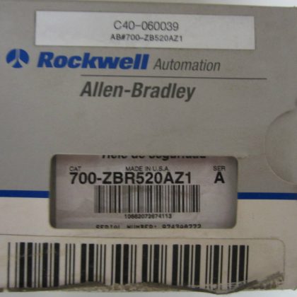 NEW ALLEN BRADLEY 700-ZBR520AZ1 SERIES A SAFETY RELAY 700ZBR520AZ1