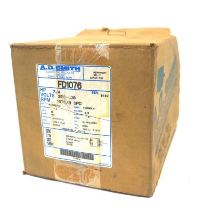 NEW AO SMITH FD1076 MOTOR 3/4HP 1725 RPM