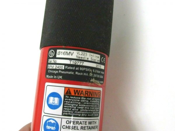 NEW CHICAGO PNEUMATIC B16MV 6151740500 VL223 INLINE NEEDLE SCALER - Image 5