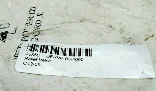 NEW DELTA POWER RVP-00-80 RELIEF VALVE DERVP-00-4000 RVP0080 - Image 3