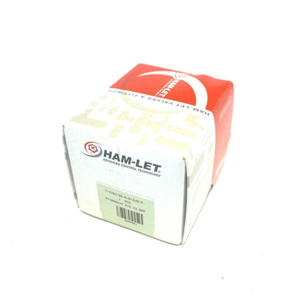NEW HAMLET H-310U-SS-N-R-3/8-M NEEDLE VALVE H310USSNR38M