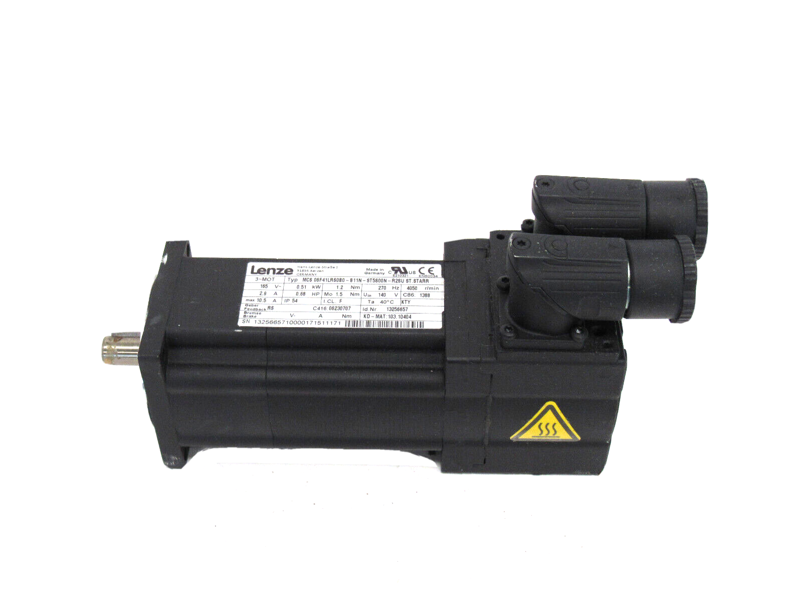 NEW LENZE MCS06F41LRS0B0-B11N-ST5S00N-R2SU SERVO MOTOR ST.STARR - Image 3
