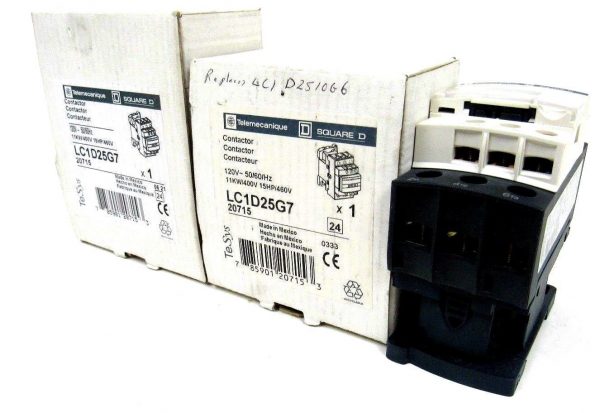 NEW LOT OF 2 TELEMECANIQUE LC1D25G7 CONTACTOR LC1D25