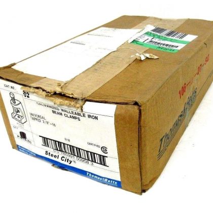 NEW LOT OF 22 THOMAS & BETTS 502 BEAM CLAMP 3/8"- 16