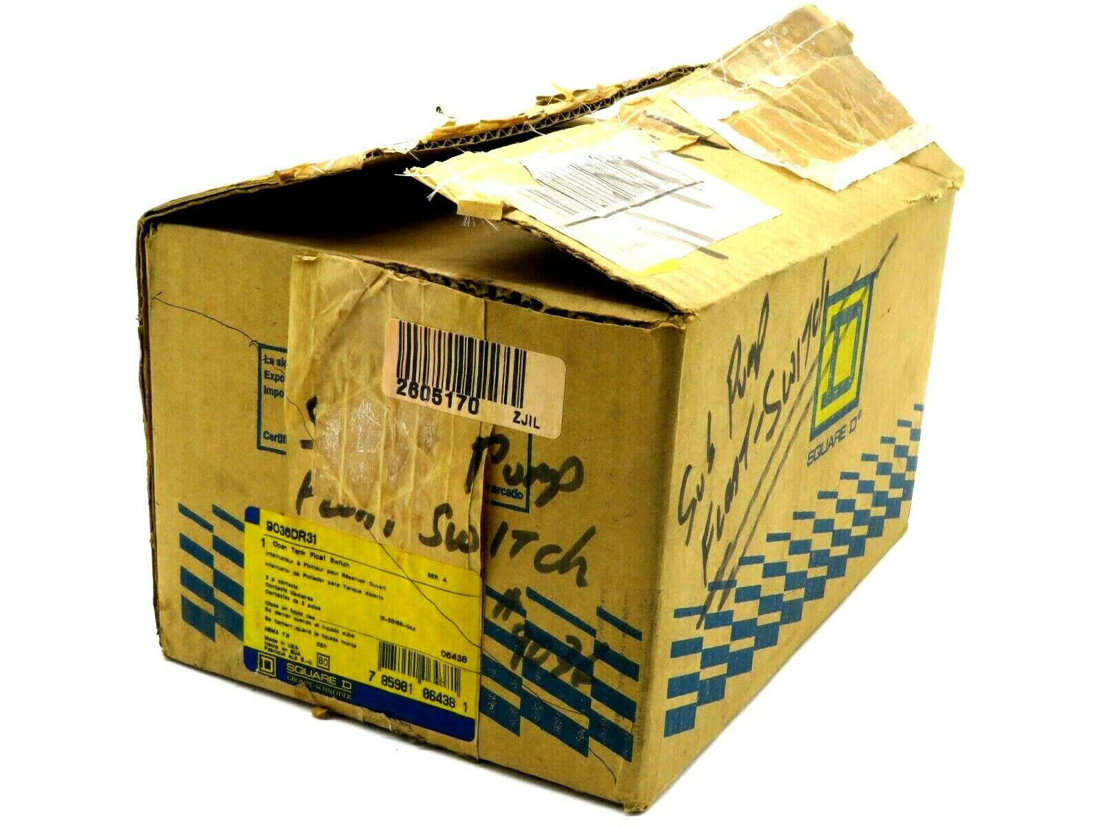 NEW SQUARE D 9036DR31 OPEN TANK PILOT SWITCH SERIES A