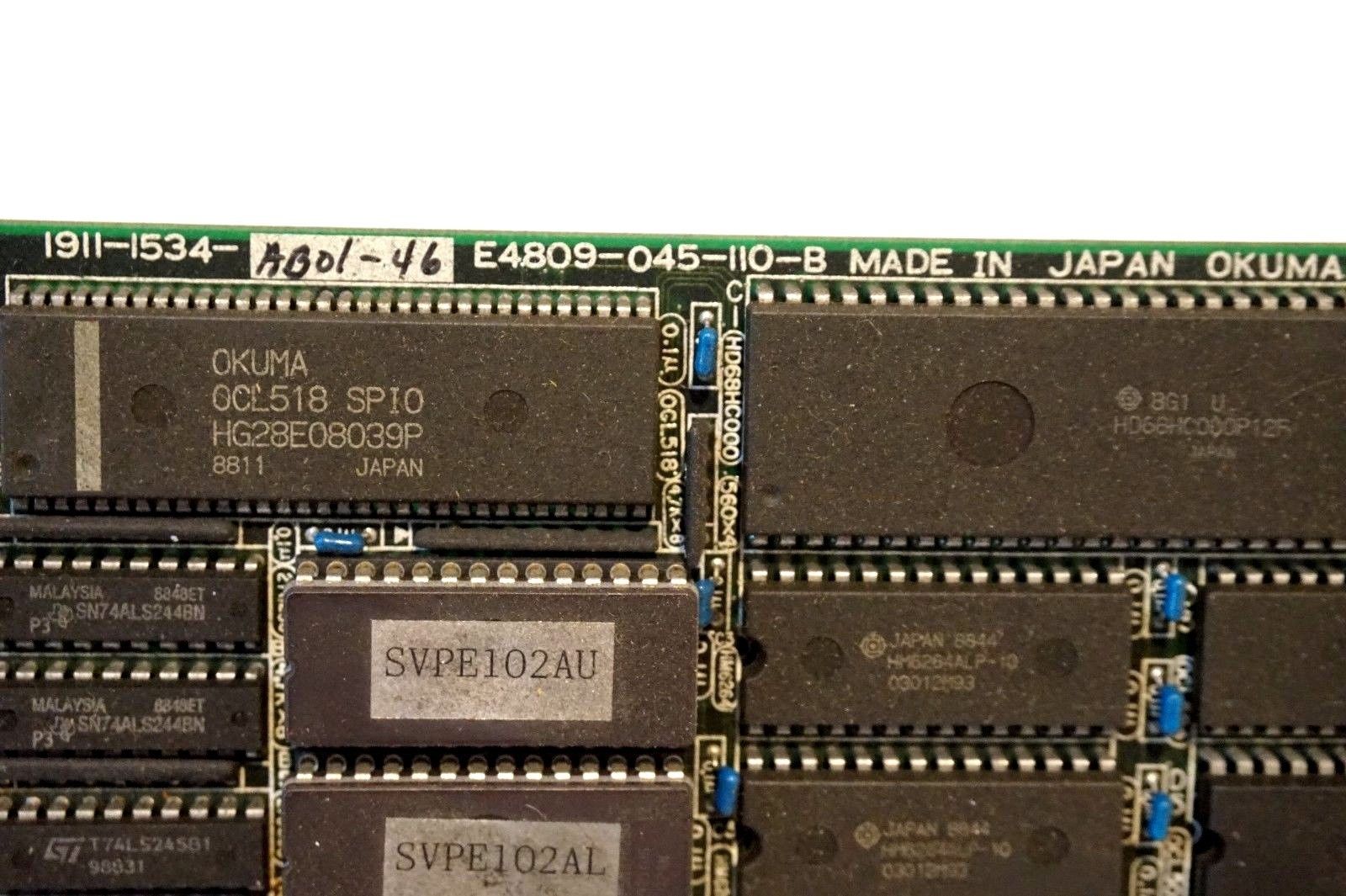 USED OKUMA E4809-045-110-B PC BOARD OPUS 5000II E4809045110B - Image 3