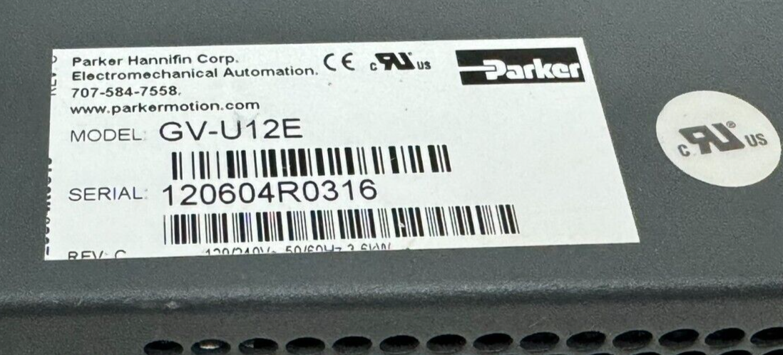 USED PARKER HANNIFIN GV-U12E GEMINI SERVO DRIVE GVU12E - Image 5