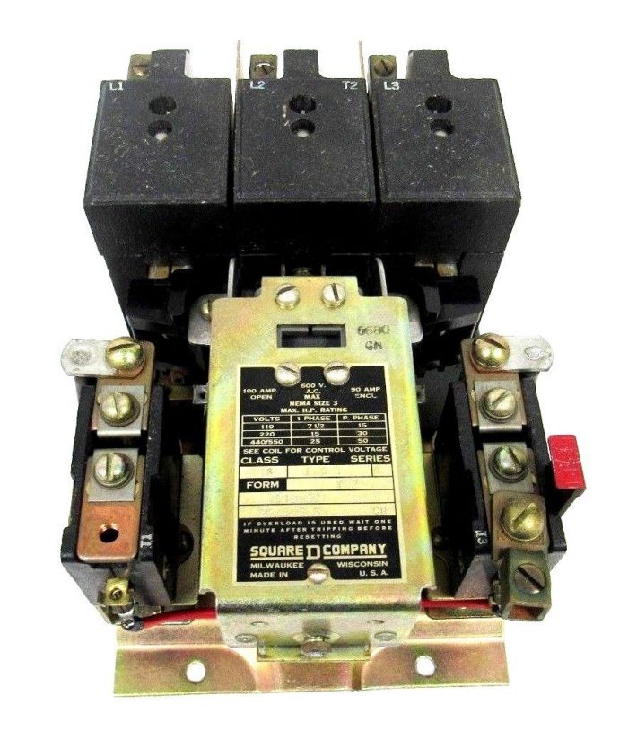 USED SQUARE D 8536-EA0-1 STARTER SIZE 3 8536EA01 - Image 3