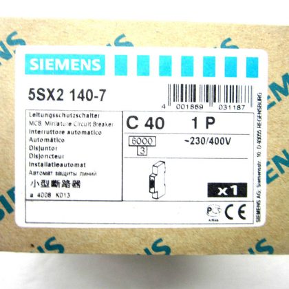 4 NEW SIEMENS 5SX2-140-7 CIRCUIT BREAKERS 5SX21407