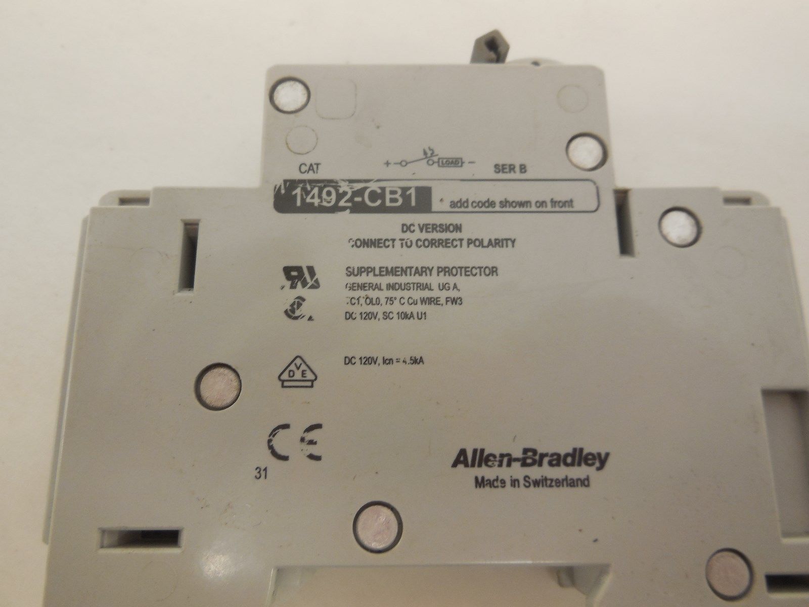 ALLEN BRADLEY 1492-CB1-DG400 CIRCUIT BREAKER 1492CB1DG400 - Image 3
