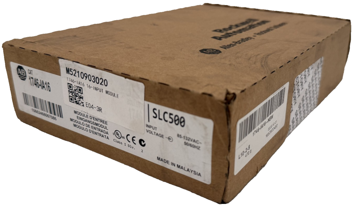 ALLEN BRADLEY 1746-IA16 SER. D DIGITAL INPUT MODULE SLC500 1746IA16 NEW, SURPLUS