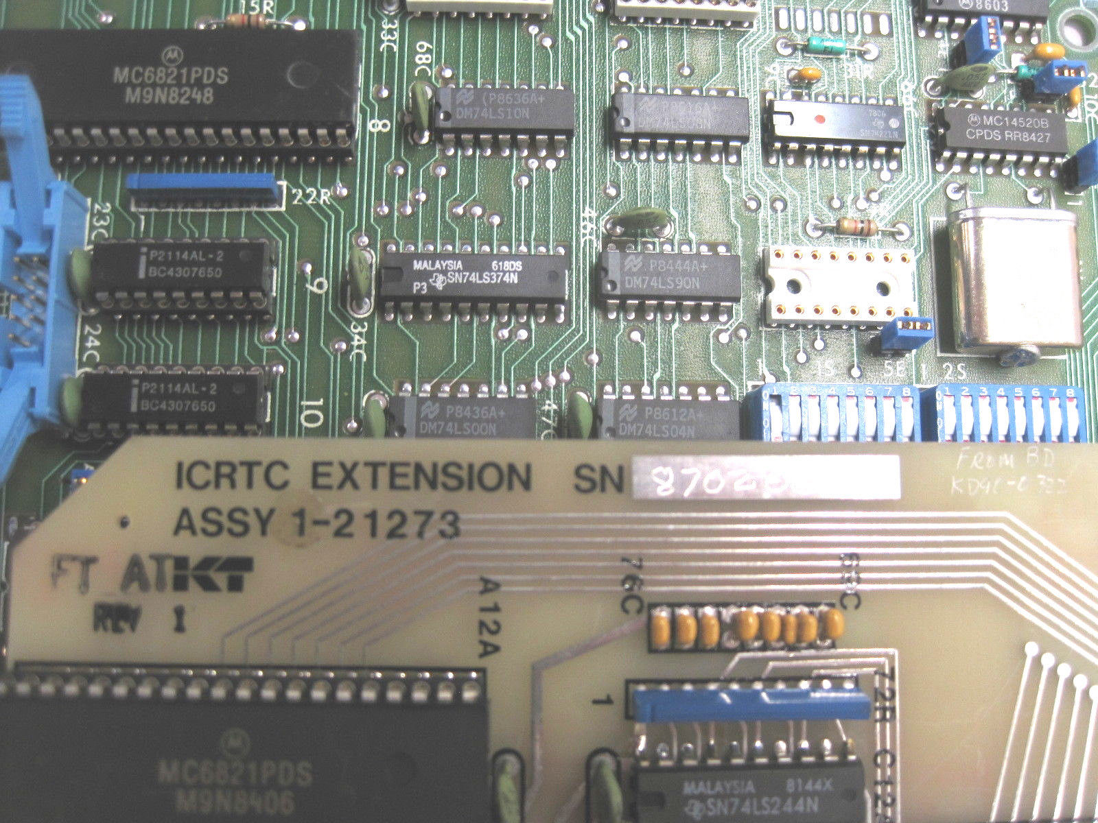 KEARNEY & TRECKER 1-20696-06 PC BOARD WITH 1-21273 ICRTC EXTENSION 12069606 - Image 4