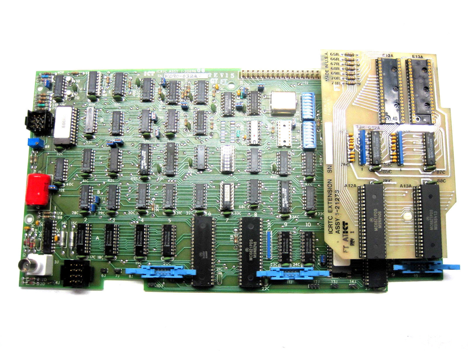 KEARNEY & TRECKER 1-20696-06 PC BOARD WITH 1-21273 ICRTC EXTENSION 12069606