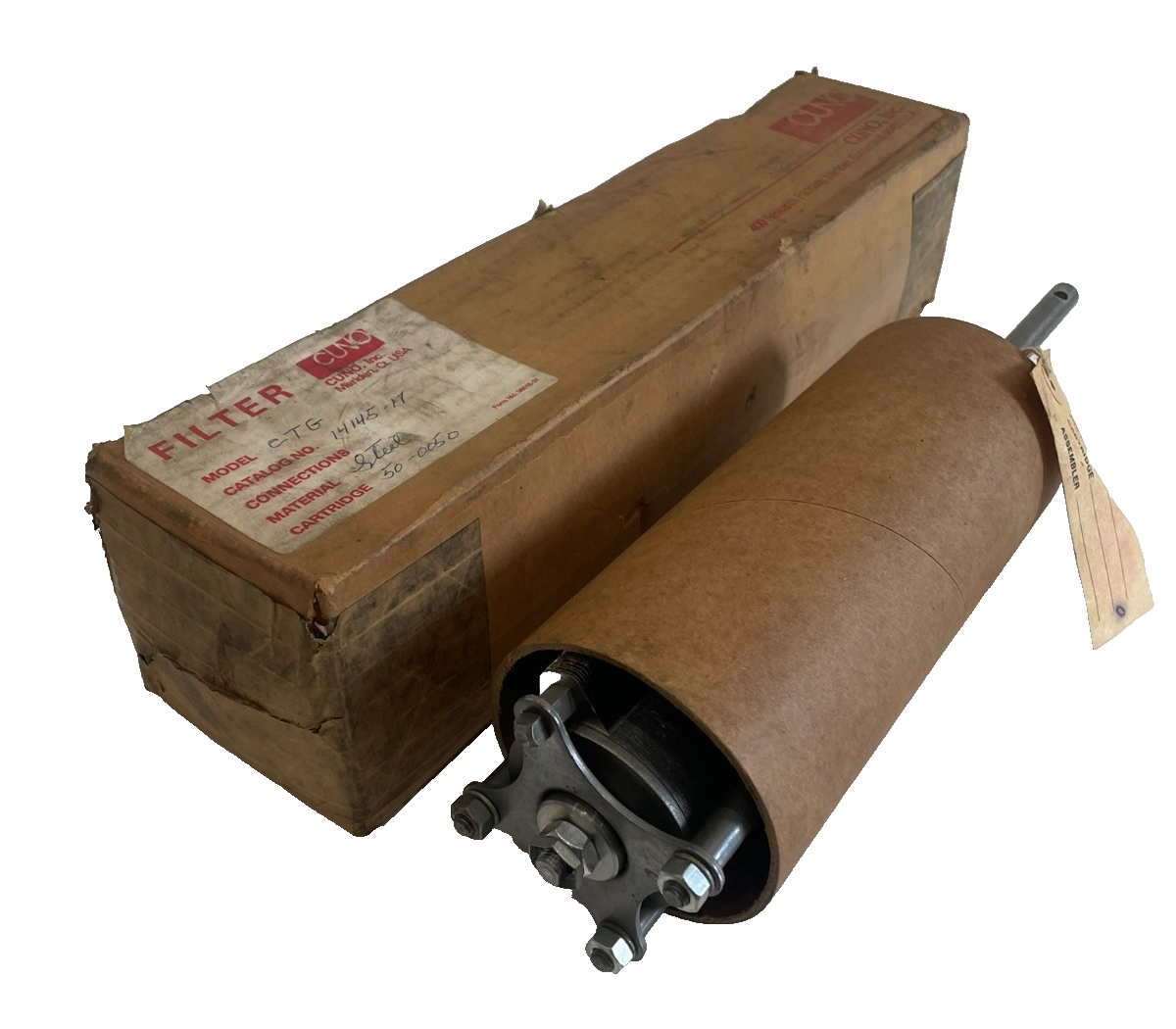NEW CUNO INC. 14145-17-50-0050 CARBON STEEL FILTER 14145-17 50-0050 ...