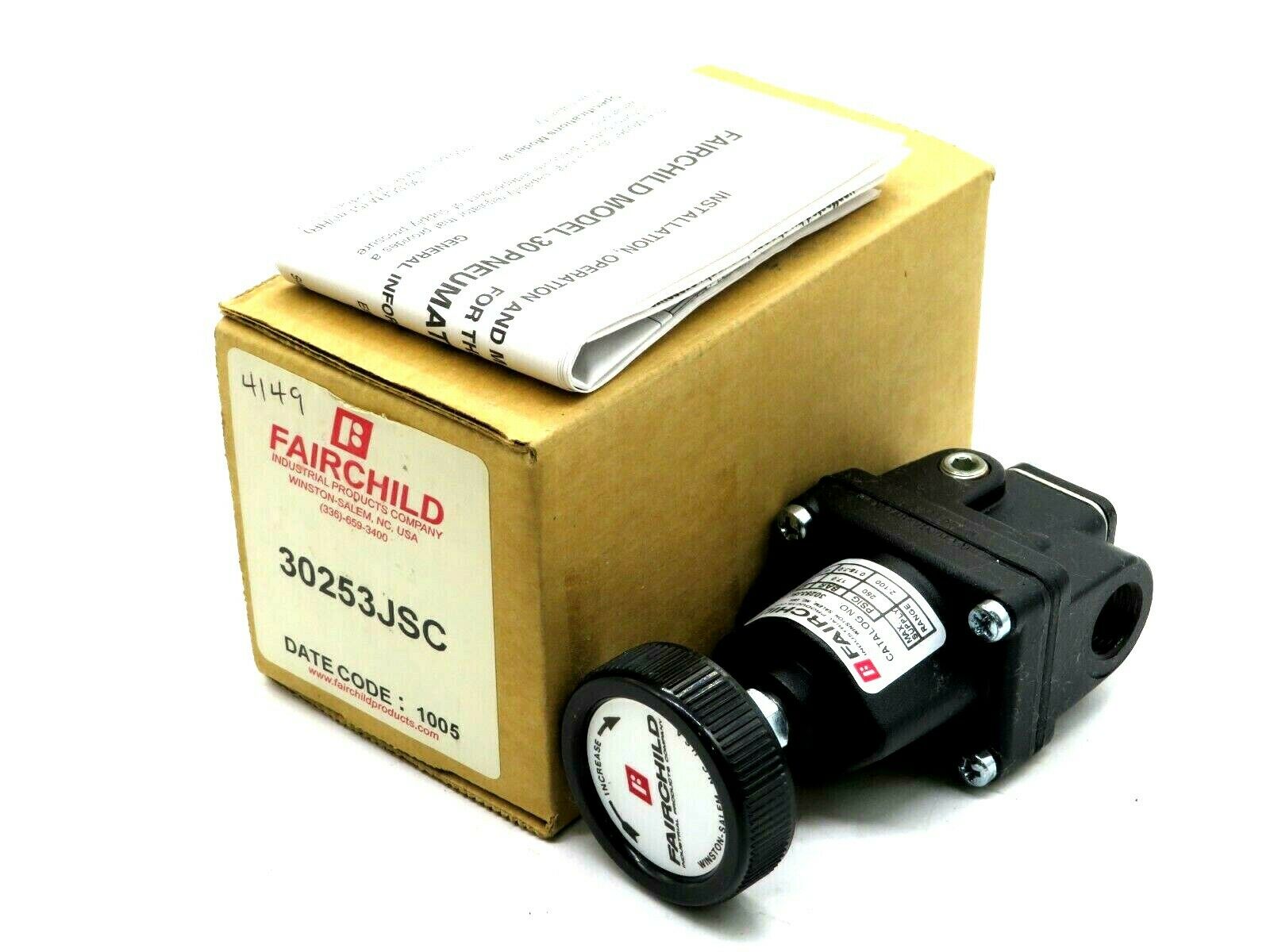 NEW FAIRCHILD 30253JSC MIDGET PRECISION REGULATOR SB Industrial