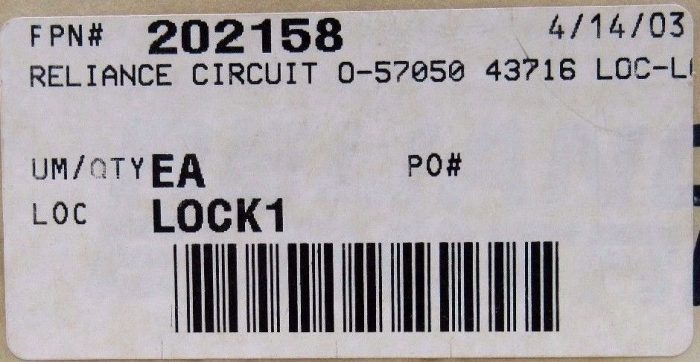 NEW RELIANCE ELECTRIC 0-57050 CIRCUIT BOARD 057050 - Image 3
