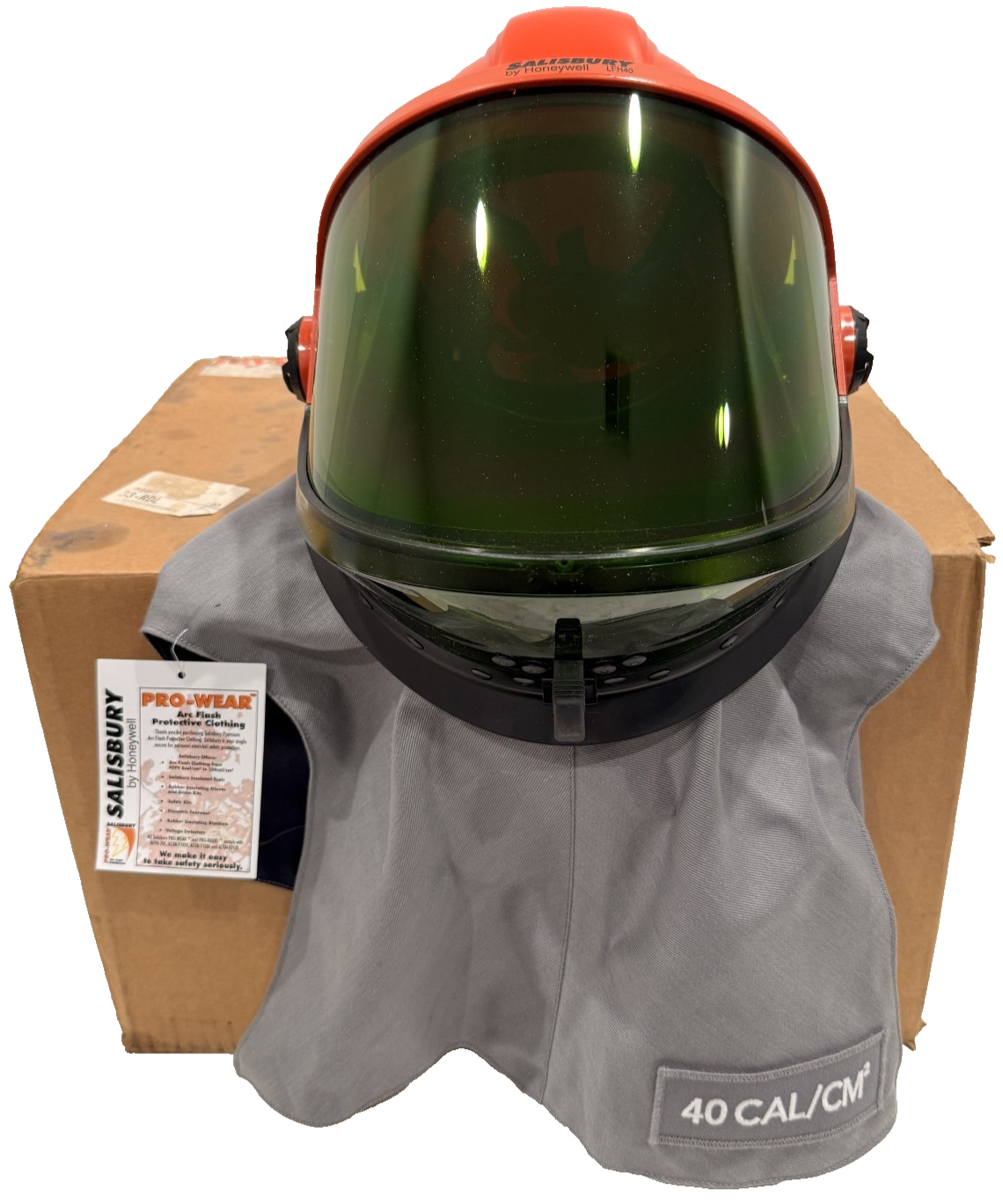 NEW SALISBURY HONEYWELL LFH40 ARC FLASH 40 CAL LIFT FRONT HOOD HELMET ASSEMBLY - Image 5