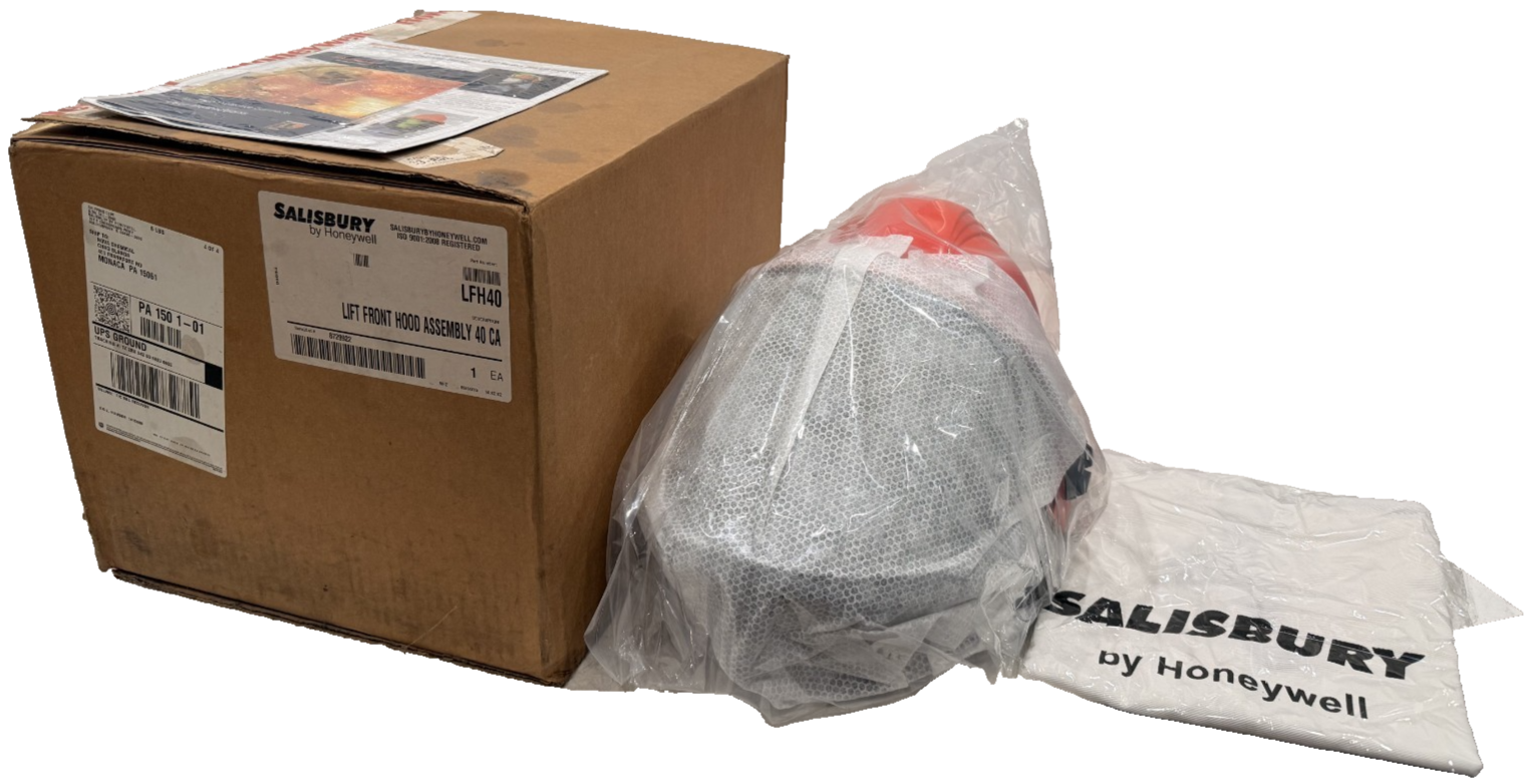 NEW SALISBURY HONEYWELL LFH40 ARC FLASH 40 CAL LIFT FRONT HOOD HELMET ASSEMBLY