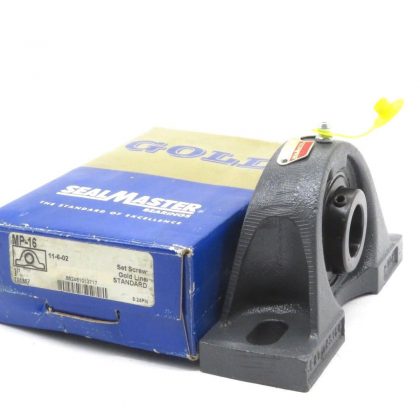 NEW SEALMASTER MP-16 BEARING W/PILLOW BLOCK 1IN ID 2-BOLT MP16