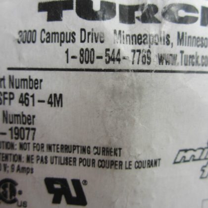 NEW TURCK ELEKTRONIC RSFP 461-4M CORDSET RSFP4614M