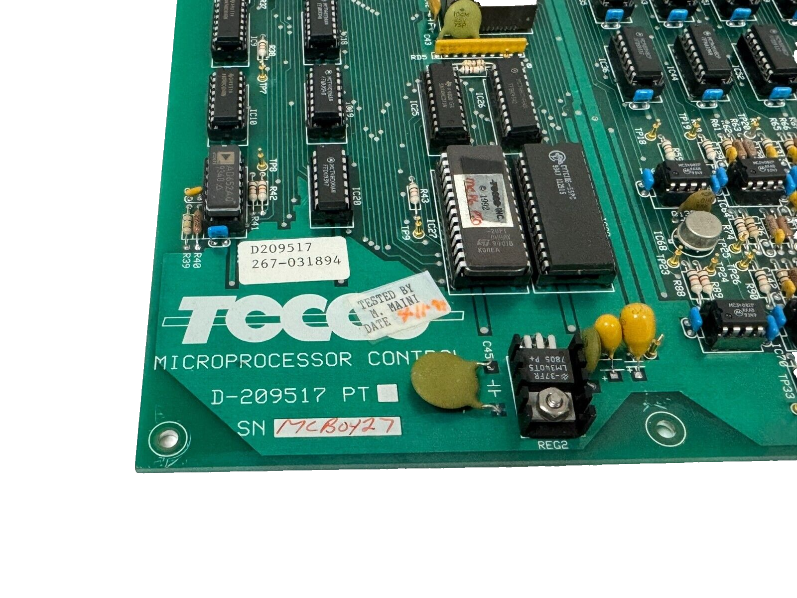 USED AJAX TOCCO D-209517 PT MICROPROCESSOR CONTROL BOARD D209517 267-031894 - Image 5