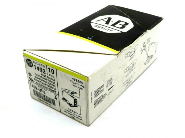 10 NEW ALLEN BRADLEY 1492-UF8 FUSE BLOCKS SERIES A 1492UF8