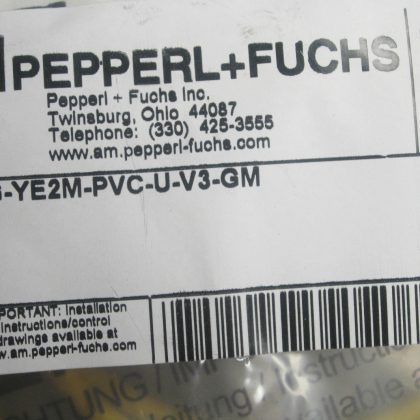 2 NEW PEPPERL FUCHS V11-G-YE2M-PVC-U-V3-GM CABLE/CONNECTOR V11GYE2MPVCUV3GM