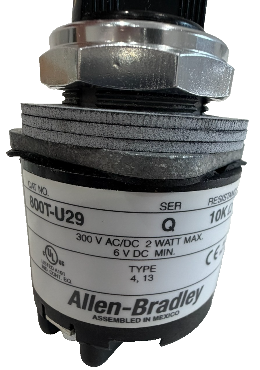ALLEN BRADLEY 800T-U29 POTENTIOMETER SER. Q 800TU29 NEW, SURPLUS - Image 3