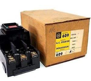 NEW ALLLEN BRADLEY 609-BOX A.C. STARTER SER.W 609BOX