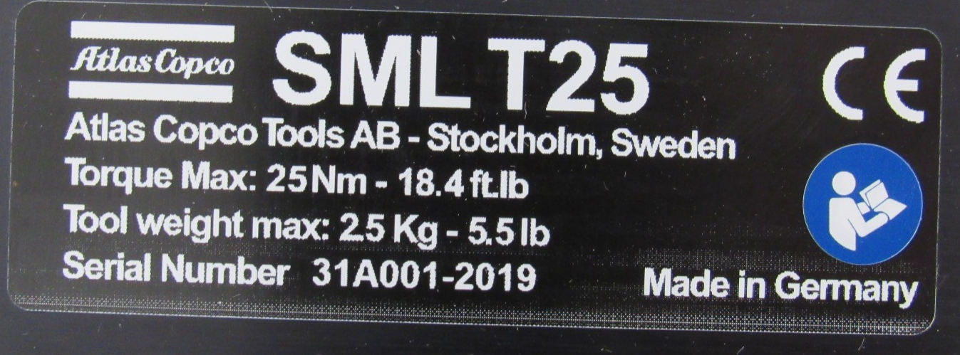 NEW ATLAS COPCO 4390203200 POSITION TORQUE ARM LINEAR SML-T-25 BTL002L RIL-5C - Image 5