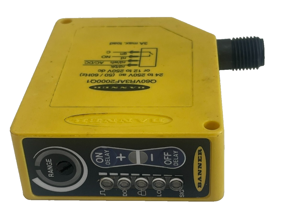 NEW BANNER ENGINEERING Q60VR3AF2000Q1 SENSOR 24-250V 50/60HZ - Image 3