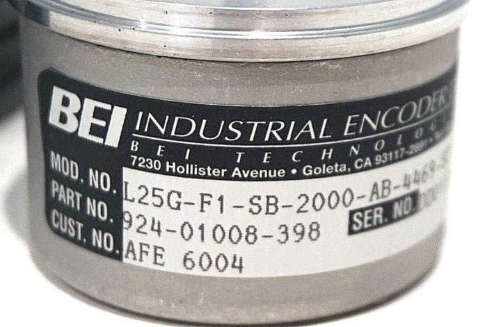 NEW BEI 924-01008-398A ENCODER L25G-F1-SB-2000-AB-4469-SC138-S 92401008398A - Image 3