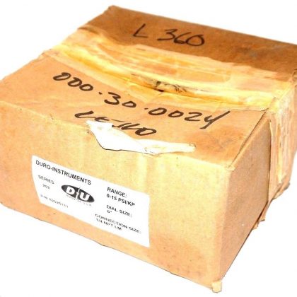 NEW DURO INSTRUMENTS SERIES 202 62025111 0-15 PSI/KP 6'' 1/4 NPT