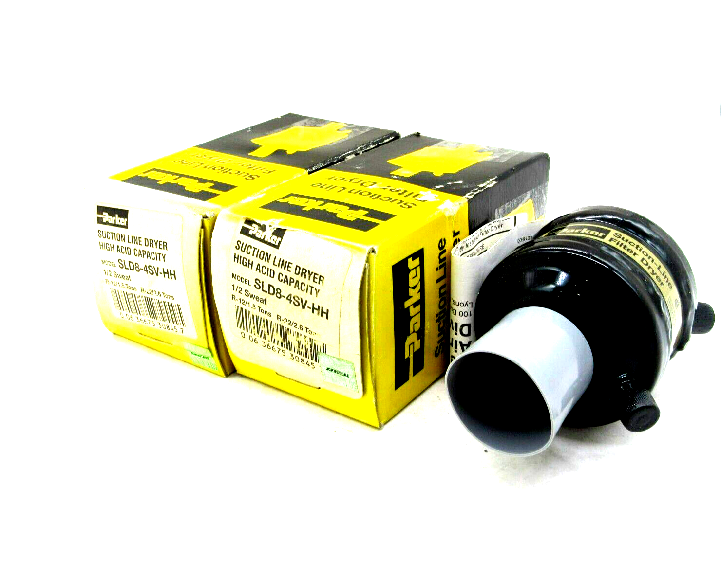 NEW LOT OF 2 PARKER SLD8-4SV-HH SUCTION LINE FILTER DRYER SLD84SVHH