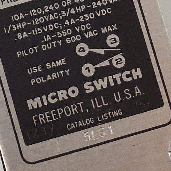 NEW MICRO SWITCH 5LS1 PRECISION LIMIT SWITCH - Image 3