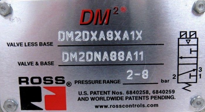 NEW ROSS DM2DNA88A11 VALVE DM2DXA8XA1X 2-8 BAR - Image 5