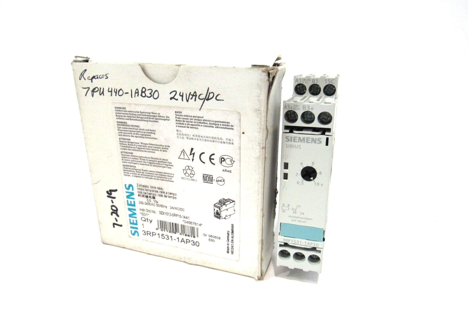 NEW SIEMENS 3RP1531-1AP30 TIME RELAY 3RP1531-1AP30