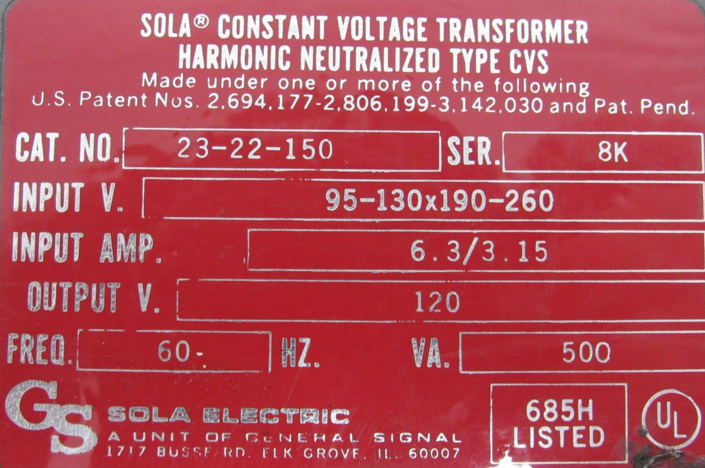 NEW SOLA 23-22-150 TRANSFORMER 2322150 - Image 4