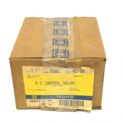 NEW SQUARE D 8501-H080 CONTROL RELAY SER. E  8501H080