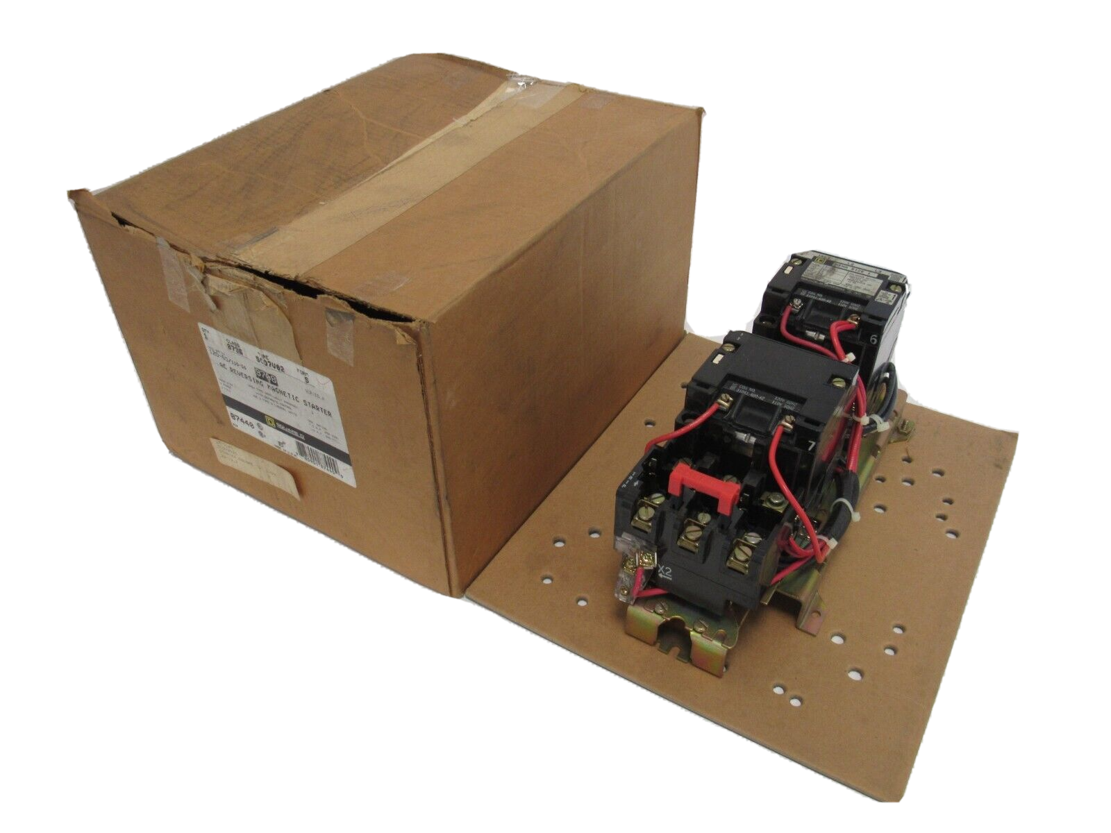 NEW SQUARE D 8736-SC07V02-S AC REVERSING STARTER SIZE 1 8736SC07V02S