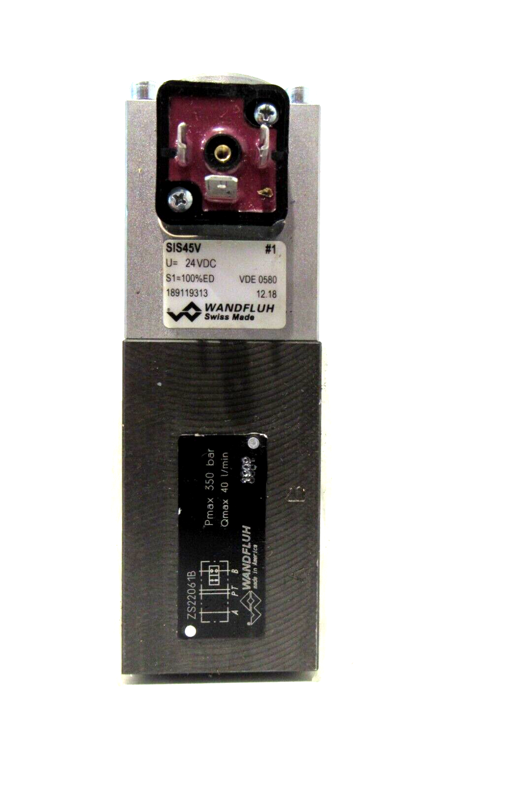 NEW WANDFLUH VDE0580 SOLENOID VALVE SIS45V - SB Industrial Supply