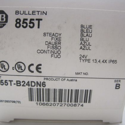New Allen Bradley 855T-B24DN6 Stack Light 855TB24DN6