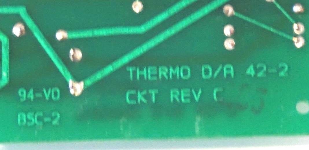 THERMO ENVIROMENTAL D/A 42-2 CIRCUIT BOARD 422 REPAIRED - Image 3