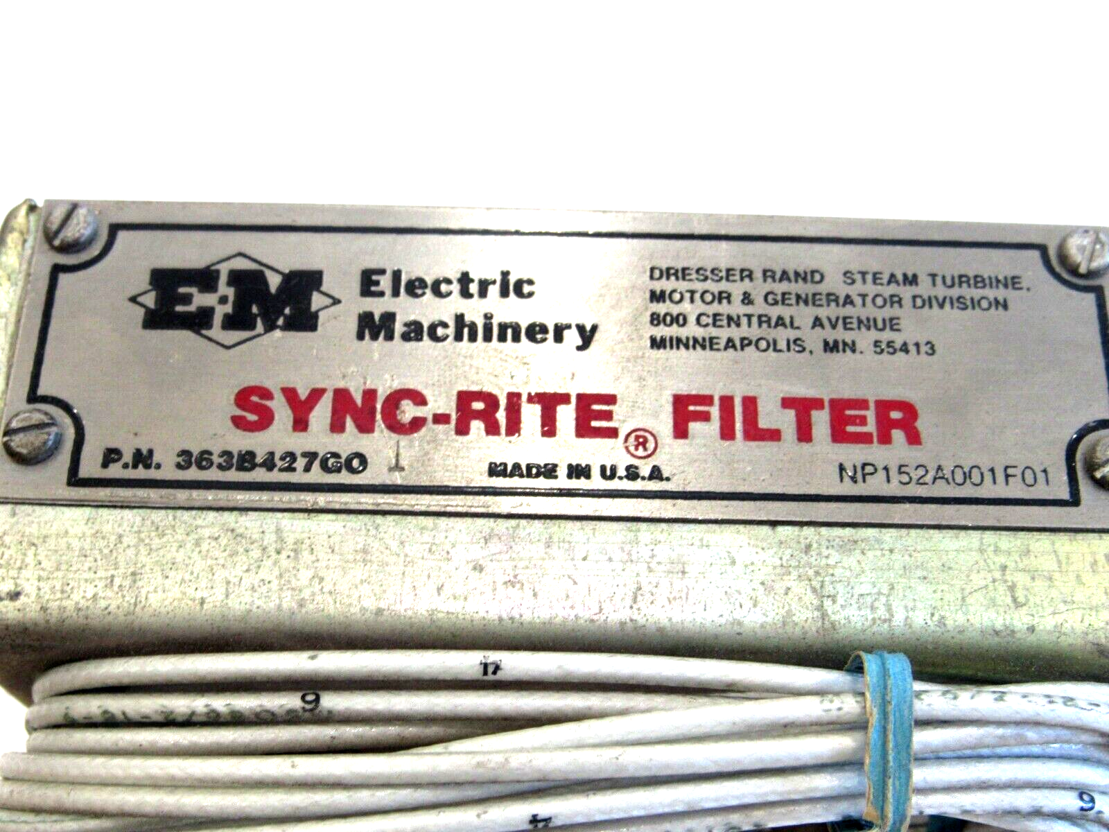 USED DRESSER RAND 363B427GO FILTER SYNC-RITE ELECTRONIC PULSE - Image 3