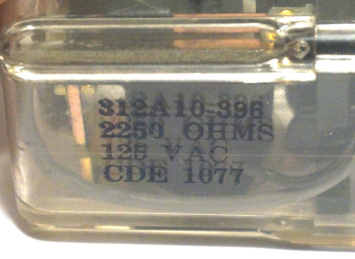 USED 3 CDE 1077 RELAYS 312A10-396 125 VAC 2250 OHMS CDE1077 312A10396 - Image 4